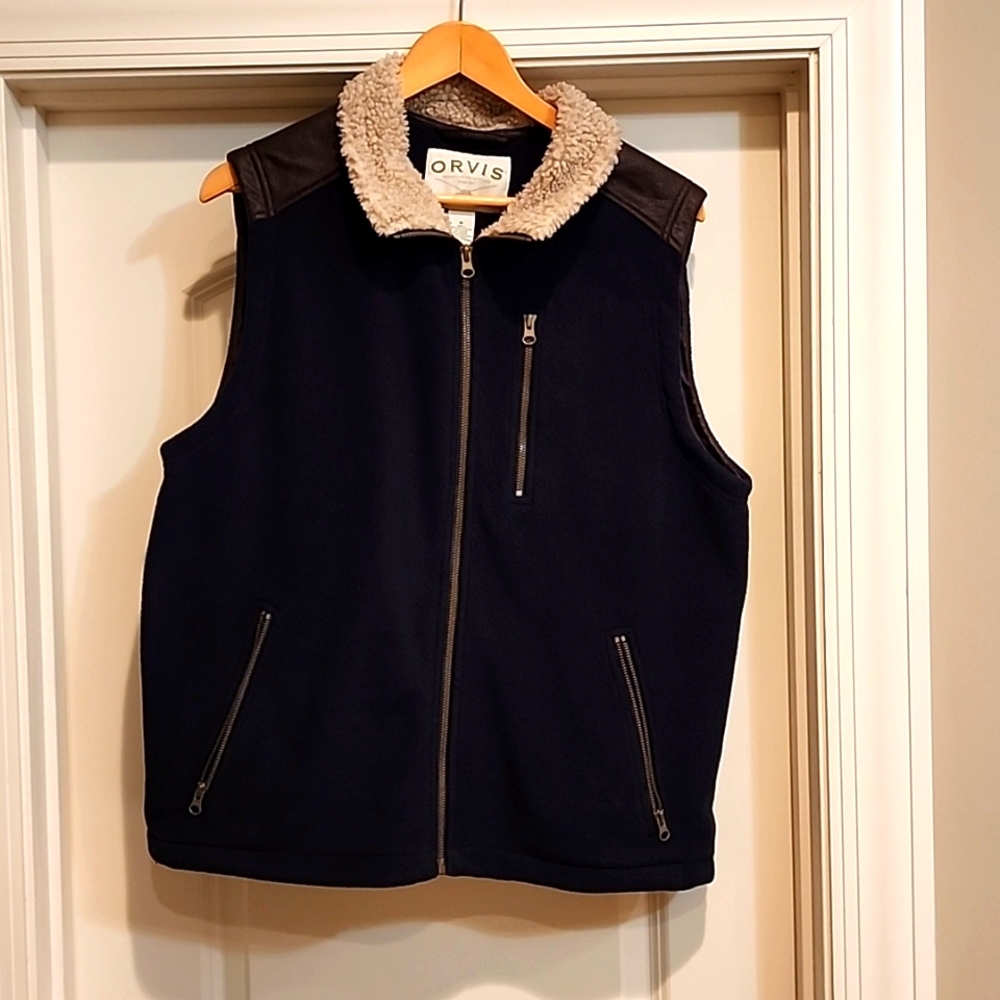 Vintage Orvis Fleece and Sherpa Vest